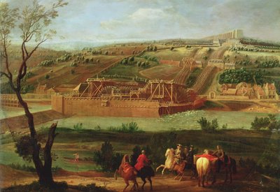 View of the Marly Machine and the Aqueduct at Louveciennes, 1722 by Pierre Denis Martin